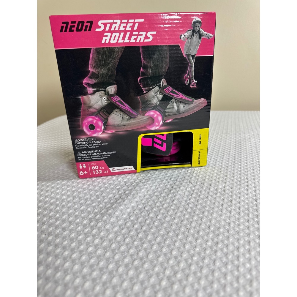 Neon Street Rollers Kids OS Street Rollers Pink LED Light Up NWT